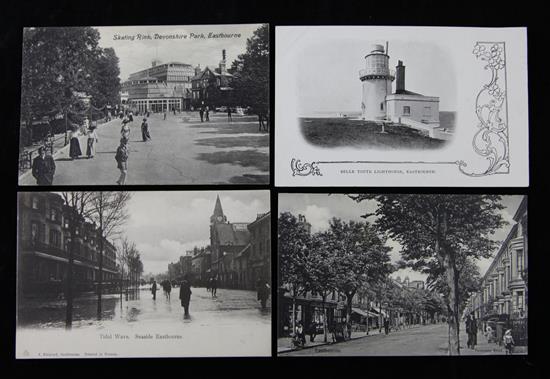 Eastbourne Postcards - late Victorian, Edward VII, George V and later including: